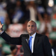 Sen. Cory Booker D-NJ) waves during Day 1 of the Democratic National Convention at the Wells Fargo Center in Philadelphia on July 25, 2016.